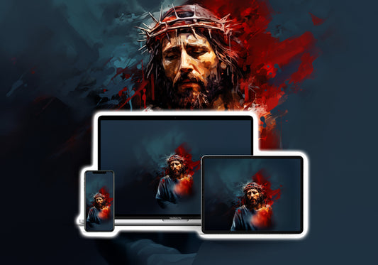 MAN OF SORROWS / Digital Wallpaper for Phone, Tablet, Computer
