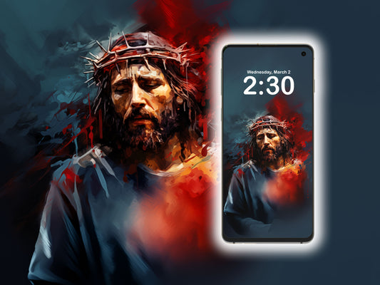 MAN OF SORROWS / Digital Phone Wallpaper Instant Download